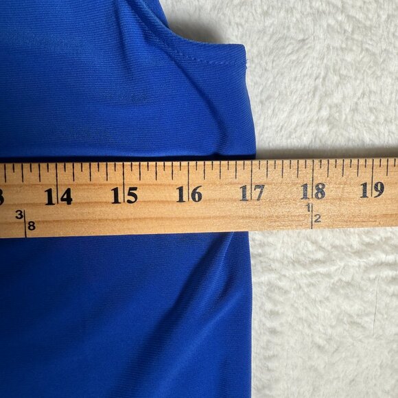 Women's Nine West Sleeveless Cross-Front Blue Top Size Small EUC - Picture 5 of 5